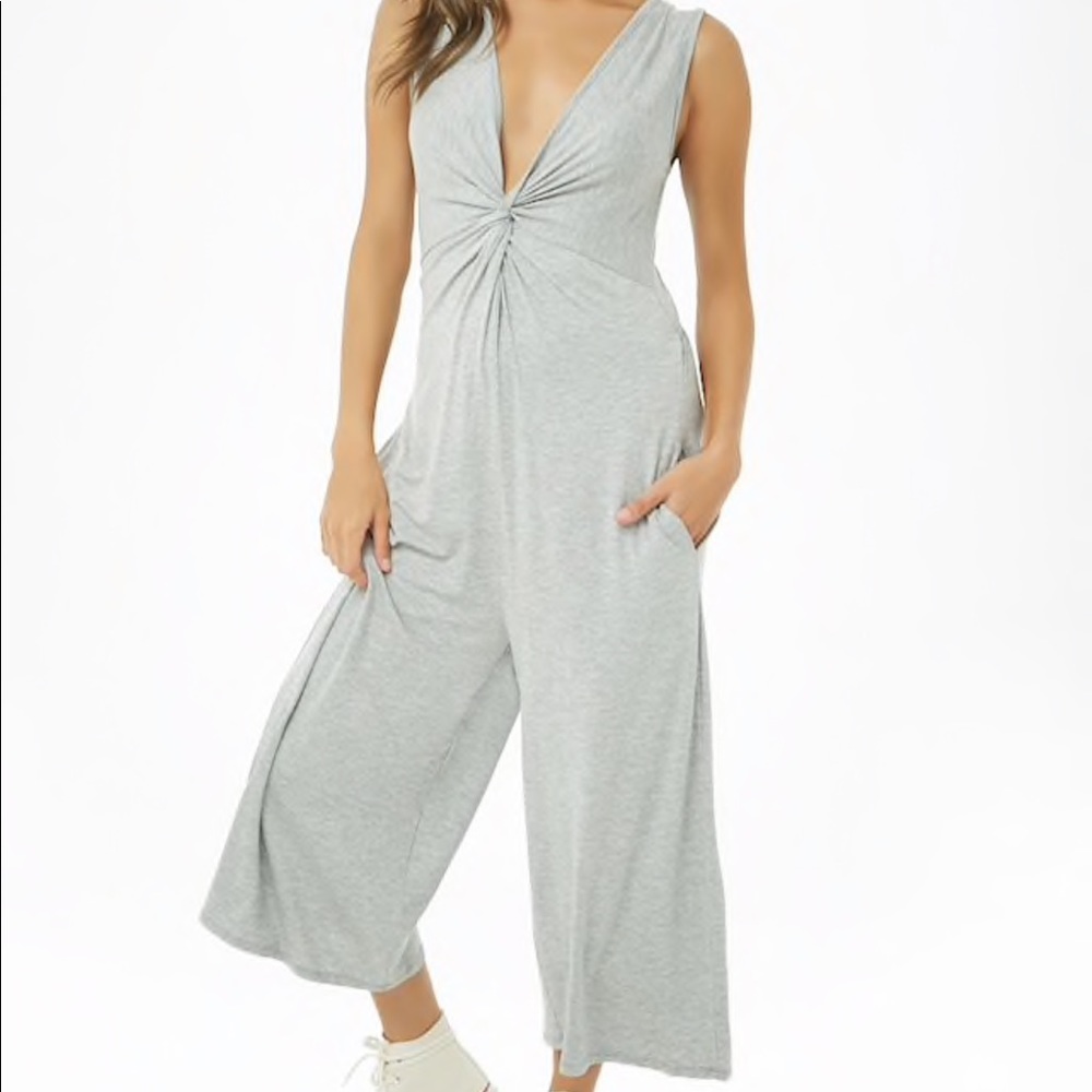 Deep V jumpsuit